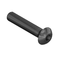 MODULAR SOLUTIONS BLACK OXIDE PLATED FASTENER&lt;BR&gt;M8 X 22MM BUTTON HEAD CAP SCREW
